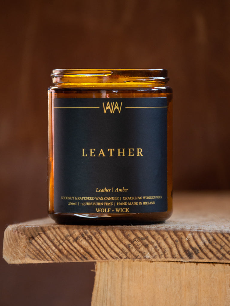Wolf and wick, natural coconut and rapeseed wax candle