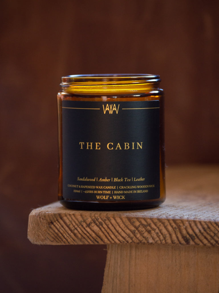 Wolf and wick, natural coconut and rapeseed wax candle