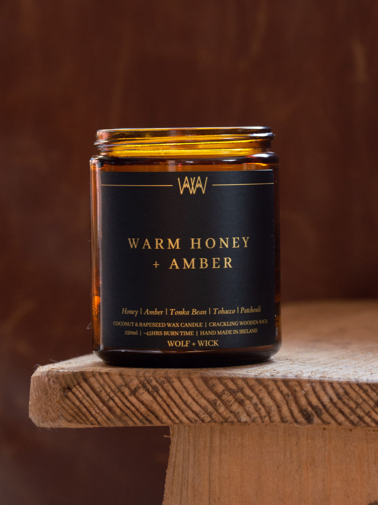 Wolf and wick, natural coconut and rapeseed wax candle
