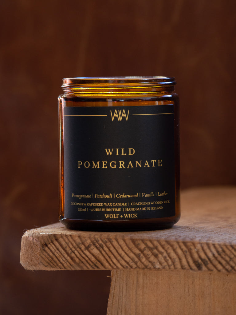 Wolf and wick, natural coconut and rapeseed wax candle