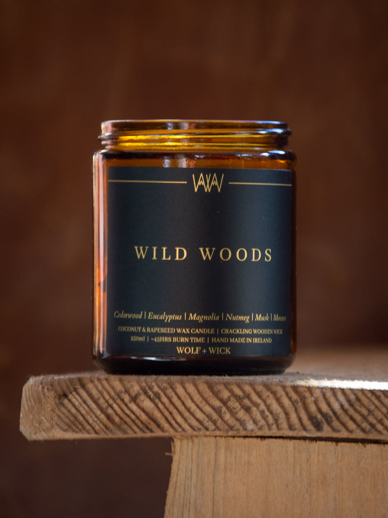 Wolf and wick, natural coconut and rapeseed wax candle